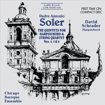 솔레르 : 하프시코드 오중주 4-6번 (Soler : Harpsichord Quintets Nos.4-6)(CD) - David Schrader