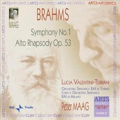 브람스 : 교향곡 1번, 알토 랩소디 (Brahms : Symphony No.1 Op.68, Alto Rhapsody Op.53)(CD) - Peter Maag