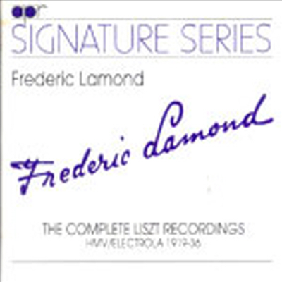 페레데릭 라몬드 - 리스트 레코딩 전곡 (1919 / 1936)(CD) - Frederic Lamond