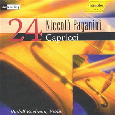 파가니니 : 24개의 카프리스 (Paganini : 24 Capricci Op.1)(CD) - Rudolf Koelman