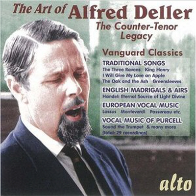 아트 오브 알프레드 델러 - 영국 전통 민요, 영국 마드리갈과 아리아, 유럽 성악곡, 퍼셀의 성악곡 (The Art Of Alfred Deller)(CD) - Alfred Deller