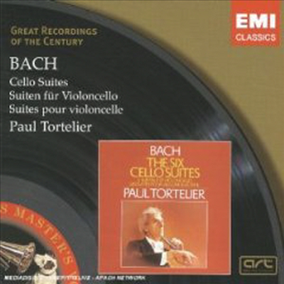 바흐 : 무반주 첼로 조곡 1 - 6번 (Bach : Suites for Violoncello Solo BWV 1007-1012) (2CD) - Paul Tortelier