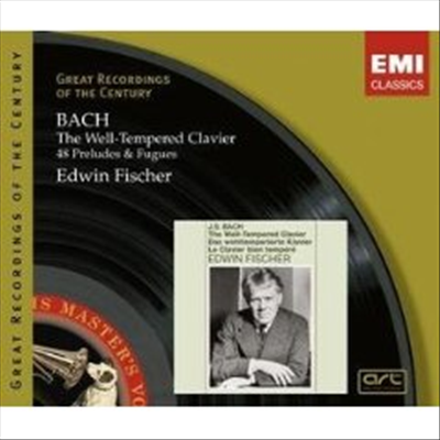 바흐: 평균율 1권, 전주곡과 푸가 (Bach : The Well - Tempered Clavier BWV846-893, 48 Preludes & Fugues) (3CD) - Edwin Fischer