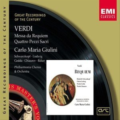 베르디 : 레퀴엠, 성가 4 편 (Verdi : Messa Da Requiem, Quattro Pezzi Sacri) (2CD) - Elisabeth Schwarzkopf