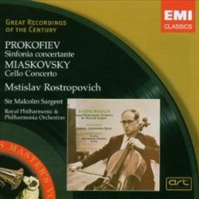 프로코피에프: 교향적 콘체르탄테, 미아코프스키: 첼로 협주곡 (Prokofiev: Symphonie Concertante, Miaskovsky: Cello Concerto) - Mstislav Rostropovich