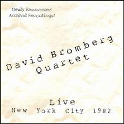 David Bromberg - Live in New York City 1982 (CD)