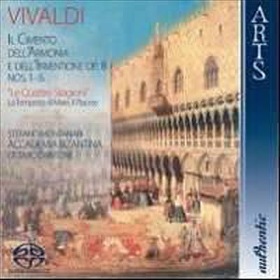 비발디 : 사계, 바이올린 협주곡 Op.8 No.5 &#39;바다의 폭풍우&#39; &amp; No.6 &#39;기쁨&#39; (Vivaldi : The Four Seasons) (SACD Hybrid) - Stefano Montanari