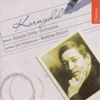 코른골트 : 신포니에타 Op.5 (Korngold : Sursum Corda, Sinfonietta Op. 5)(CD) - Matthias Bamert