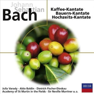 바흐: 커피 칸타타, 농부 칸타타, 웨딩 칸타타 (Bach: Coffee Cantata BWV211, Peasant Cantata BWV212 & Wedding Cantata BWV202)(CD) - Neville Marriner