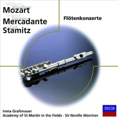 모차르트: 플루트 협주곡 2번, 스타미츠, 메르카단테: 플루트 협주곡 (Mozart: Flute Concerto No.2, Stamitz, Mercadante: Flute Concertos)(CD) - Irena Grafenauer