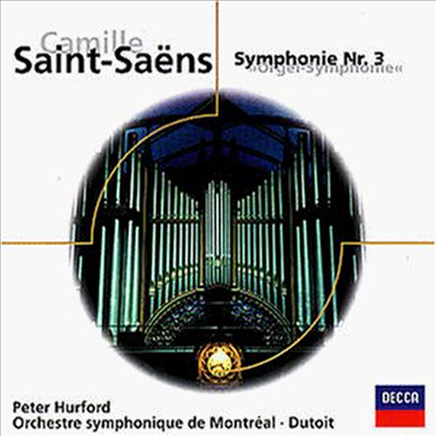 생상: 교향곡 3번 '오르간', 비도르: 오르간 교향곡 5, 6번 (Saint-Saens: Symphony No.3 'Organ', Widor: Symphony Op.42-5 & 6)(CD) - Peter Hurford