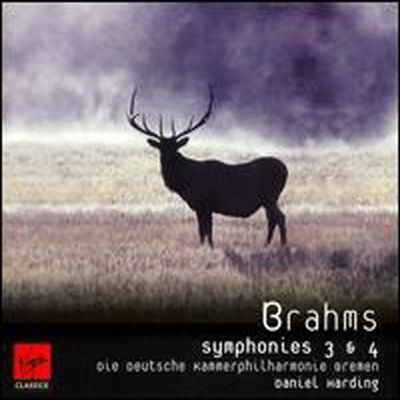 브람스: 교향곡 3, 4번 (Brahms: Symphonies Nos.3 &amp; 4)(CD) - Daniel Harding