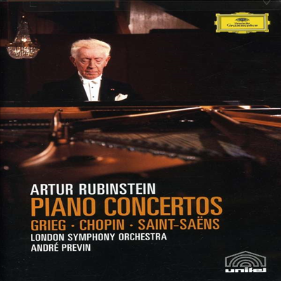 그리그, 쇼팽, 생상 : 피아노 협주곡 (Grieg, Chopin, Saint-Saens : Piano Concertos) (DVD) - Artur Rubinstein