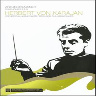 브루크너: 교향곡 8, 9번 (Bruckner: Symphonies No.8 & 9) (PAL 방식)(DVD) - Herbert Von Karajan