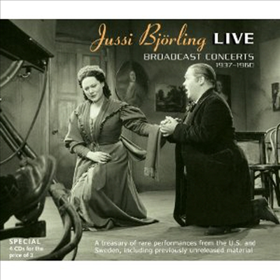 유시 비욜링 - 방송 실황 녹음 (Jussi Bjorling Live - Broadcast Concertos 1937-1960) (4CD Boxset) - Jussi Bjorling