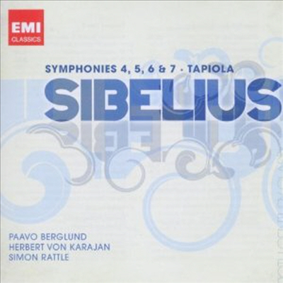 시벨리우스: 교향곡 4-7번, 타피올라 (Sibelius: Symphonies No.4, 5, 6, 7, Tapiola) (2CD) - Simon Rattle