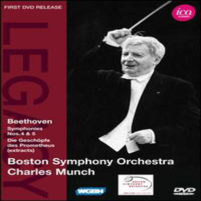 Beethoven: Symphonies Nos. 4 & 5, excerpts from Die Geschopfe Des Prometheus (The Creatures of Prometheus) (DVD)(2011) - Charles Munch