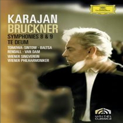 브루크너 : 교향곡 8, 9번, 테데움 (Bruckner : Symphony No.8 & 9, Te Deum) (2DVD) - Herbert Von Karajan
