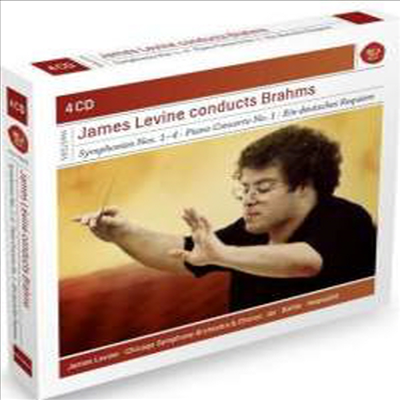 제임스 레바인이 지휘하는 브람스 - 교향곡 전곡 수록 (James Levine conducts Brahms) (4CD) - James Levine