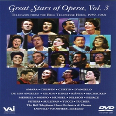 오페라의 위대한 스타들 3권, 1959 ~ 1968년 (Great Stars of Opera Vol.3 - Telecasts From The Bell Telephone Hour, 1959 ~ 1968) (DVD) - 여러 성악가