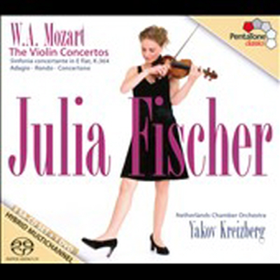 모차르트 : 바이올린과 오케스트라를 위한 작품 전곡 (Mozart : Complete Violin Concertos, Sinfonia Concertante) (3 SACD Hybrid + DVD) - Julia Fischer