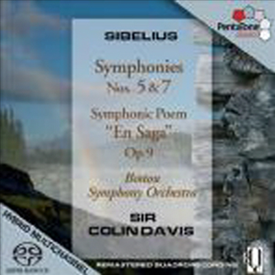 시벨리우스 : 교향곡 5, 7번 &amp; 교향시 &#39;전설&#39; (Sibelius : Symphony No.5 &amp; 7) (SACD Hybrid) - Colin Davis