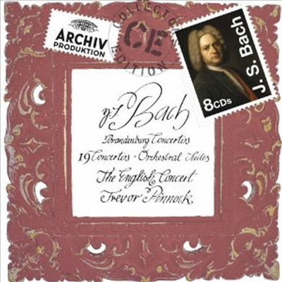 바흐: 협주곡과 관현악 모음곡 (Bach: Concertos &amp; Orchestral Suites) (8CD Box set) - Trevor Pinnock