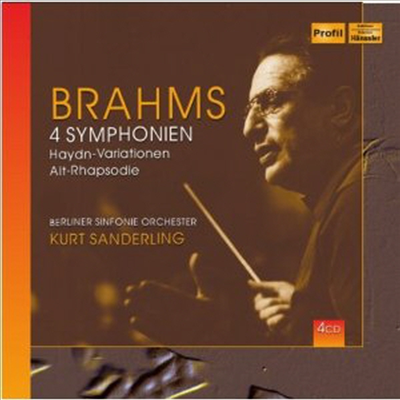 브람스: 교향곡 1-4번, 앨토 랩소디 (Brahms: Symphony No.1-4, Alto Rhapsody) (4CD Boxset) - Kurt Sanderling