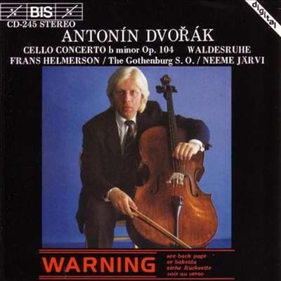 드보르작 : 첼로 협주곡, 숲의 고요함 (Dvorak : Cello Concerto Op.104, Waldesruhe)(CD) - Frans Helmerson