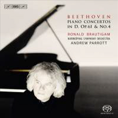 베토벤 : 피아노 협주곡 4번, 바이올린 협주곡 편곡 버전 Op.61a (Beethoven : Piano Concertos in D, Op.61 & No.4) (SACD Hybrid) - Ronald Brautigam