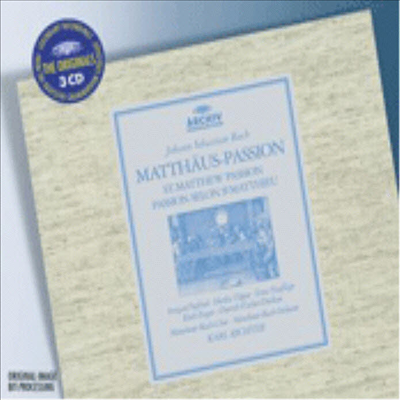 바흐 : 마태 수난곡 (Bach : Matthew Passion BWV 244) (3CD) - Karl Richter