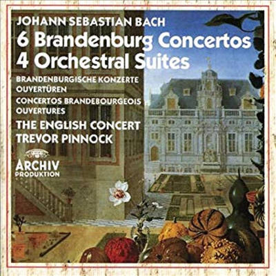 바흐 : 브란덴부르크 협주곡, 관현악 조곡 (Bach : 6 Brandenburg Concertos BWV1046-1051, 4 Orchestral Suites BWV1066-1069) (3CD) - Trevor Pinnock