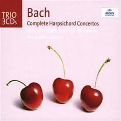 바흐 : 하프시코드 협주곡집 (Bach : Concertos For Harpsichord And Strings) (3CD) - Trevor Pinnock