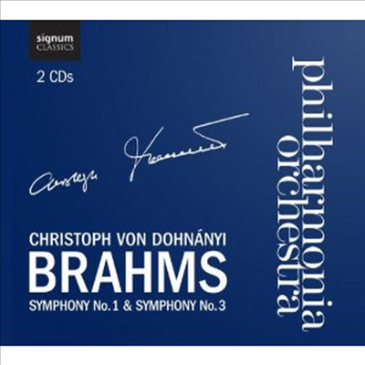 브람스: 교향곡 1, 3번 (Brahms: Symphony No.1 &amp; 3) (2CD) - Christoph von Dohnanyi
