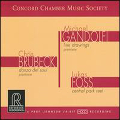 Chris Brubeck: Danza del Soul, Michael Gandolfi: Line Drawings, Lukas Foss: Central Park Reel (CD) - Concord Chamber Music Society