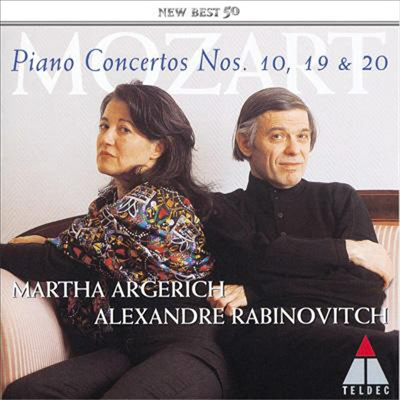 모차르트 : 피아노 협주곡 10, 19 & 20번 (Mozart : Piano Concertos Nos.10.19 & 20) (일본반)(CD) - Martha Argerich