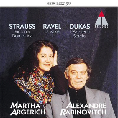 슈트라우스 : 가정 교향곡 &amp; 라벨 : 왈츠 (Strauss : Sinfonia Domestica Op.53, Dukas : L&#39;apprenti Sorcier &amp; Ravel : La Valse) (일본반)(CD) - Martha Argerich