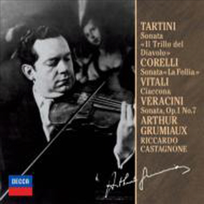 타르티니, 코렐리, 비탈리, 베라치니: 바로크 바이올린 소나타 (Tartini, Corelli, Vitali, Veracini: Violin Sonatas) (Ltd. Ed)(일본반)(CD) - Arthur Grumiaux