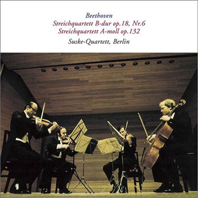 베토벤 : 현악 사중주 Op.18 No.6 &amp; Op.132 (Beethoven :Strings Quartet Op.18 No.6) (일본반) (CD) - Suske Quartett Berlin