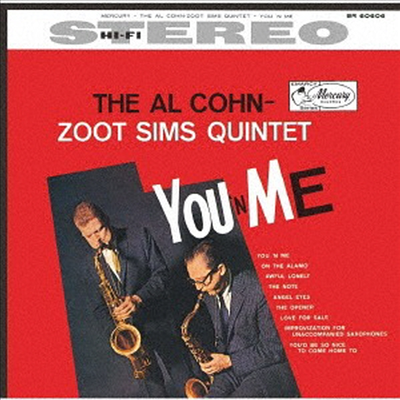 Al Cohn & Zoot Sims - You'N Me (Remastered)(일본반)(CD)