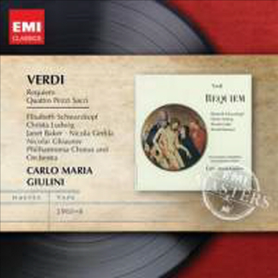 베르디: 레퀴엠, 성가 4 편 (Verdi: Requiem, Quattro Pezzi Sacri) (Remastered)(2CD)(CD) - Carlo Maria Giulini