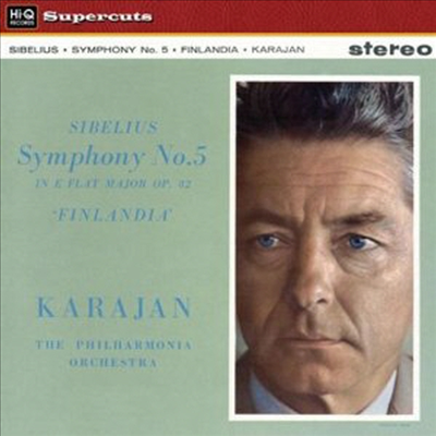 시벨리우스: 교향곡 5번, 핀란디아 (Sibelius: Symphony No.5, Finlandia (180g Vinyl)(LP) - Herbert Von Karajan