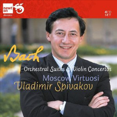 바흐: 관현악 모음곡 1-4번, 바이올린 협주곡 (Bach: Orchestral Suites Nos.1-4, Violin Concertos, Oboe &amp; Violin Concerto) (4CD) - Vladimir Spivakov