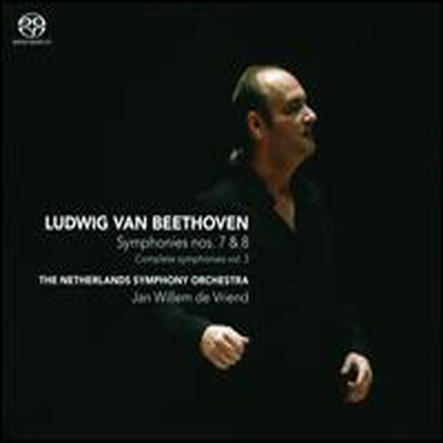 베토벤: 교향곡 7, 8번 (Beethoven: Symphonies No.7 &amp; 8) (SACD Hybrid) - Jan Willem de Vriend