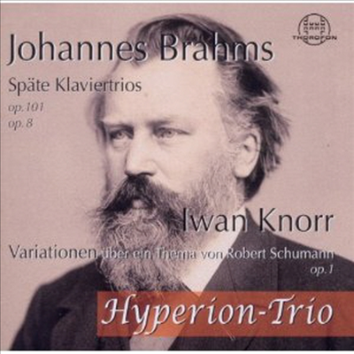 브람스: 피아노 삼중주 1, 3번, 노르: 슈만 주제에 의한 변주곡 (Brahms: Piano Trio No.1 & 3, Knorr: Variationen Thema von Robert Schumann op.1)(CD) - Hyperion Trio