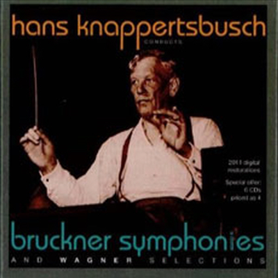 브루크너: 교향곡 3-5, 7-9번, 바그너: 서곡집 (Knappertsbusch Conducts Bruckner &amp; Wagner) (6CD Boxset) - Hans Knappertsbusch