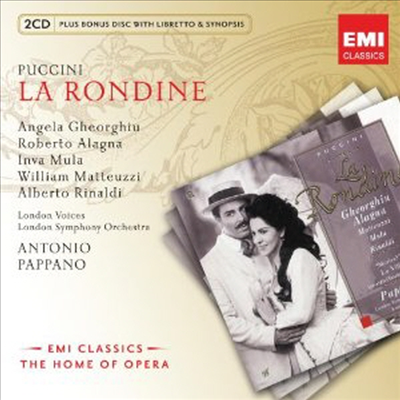 푸치니 : 제비 (Puccini : La Rondine) (Bonus Disc with Libretto & Synopsis) (3CD) - Angela Gheorghiu