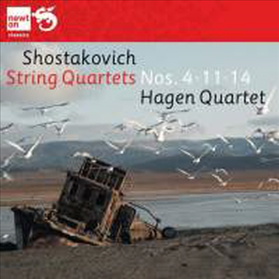 쇼스타코비치 : 현악 사중주 4, 11 &amp; 14번 (Shostakovich : String Quartets Nos. 4, 11 &amp; 14)(CD) - Hagen Quartet