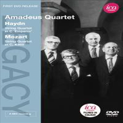 하이든 : 현악 사중주 62번 '황제' & 모차르트 : 현악 사중주 19번 '불협화음' (Amadeus Quartet play Haydn & Mozart) (DVD) - Amadeus Quartet