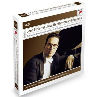 레온 플레이셔가 연주하는 베토벤 &amp; 브람스 피아노 협주곡 (Leon Fleisher Plays Beethoven and Brahms Concertos) (5CD) - Leon Fleisher